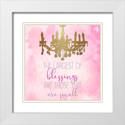 A Princess 3 White Modern Wood Framed Art Print with Double Matting by Kimberly, Allen
