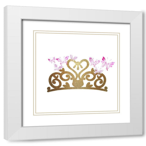A Princess 5 White Modern Wood Framed Art Print with Double Matting by Kimberly, Allen