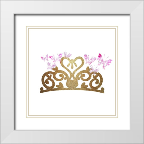 A Princess 5 White Modern Wood Framed Art Print with Double Matting by Kimberly, Allen