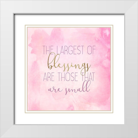 A Princess 3 White Modern Wood Framed Art Print with Double Matting by Allen, Kimberly