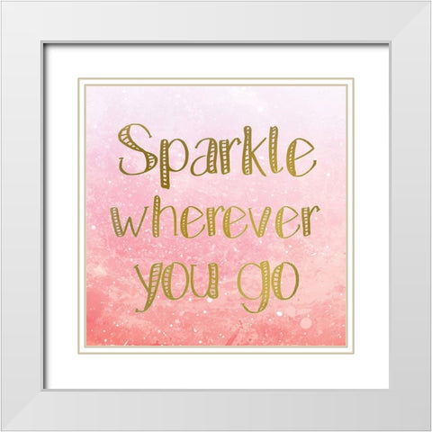 Magic is all Around 3 White Modern Wood Framed Art Print with Double Matting by Kimberly, Allen