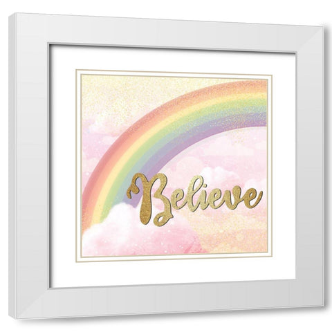 Magic Is All Around 5 V2 White Modern Wood Framed Art Print with Double Matting by Allen, Kimberly