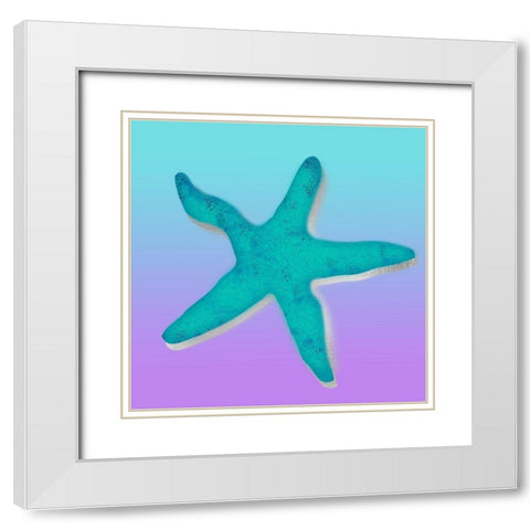 Mermaids 3 Silver White Modern Wood Framed Art Print with Double Matting by Allen, Kimberly