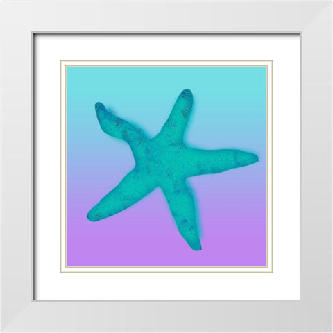 Mermaids 3 White Modern Wood Framed Art Print with Double Matting by Kimberly, Allen
