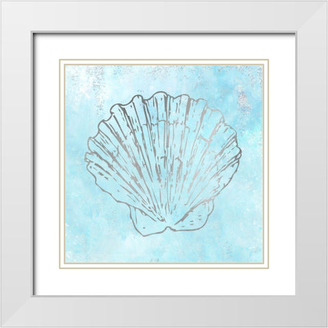 Mermaids 5 Silver White Modern Wood Framed Art Print with Double Matting by Allen, Kimberly