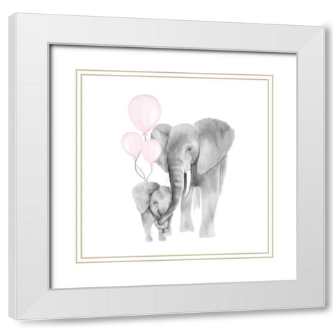 The Sky 2 White Modern Wood Framed Art Print with Double Matting by Kimberly, Allen