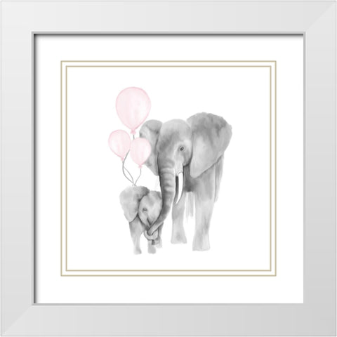 The Sky 2 White Modern Wood Framed Art Print with Double Matting by Kimberly, Allen