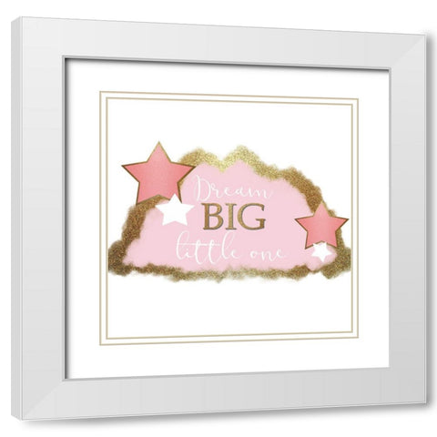 The Sky 3 White Modern Wood Framed Art Print with Double Matting by Kimberly, Allen