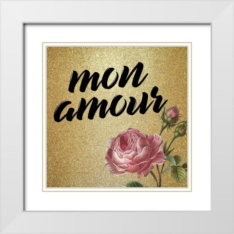 Darling 2 White Modern Wood Framed Art Print with Double Matting by Kimberly, Allen