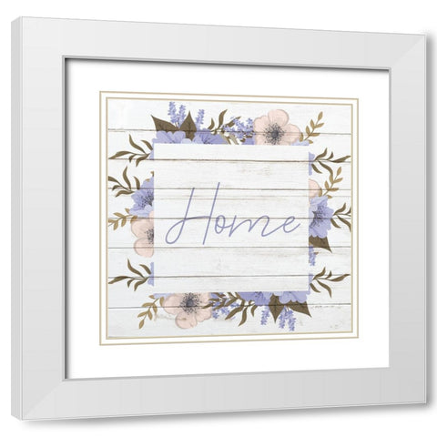 Home White Modern Wood Framed Art Print with Double Matting by Kimberly, Allen