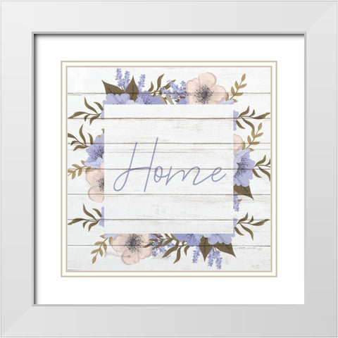 Home White Modern Wood Framed Art Print with Double Matting by Kimberly, Allen