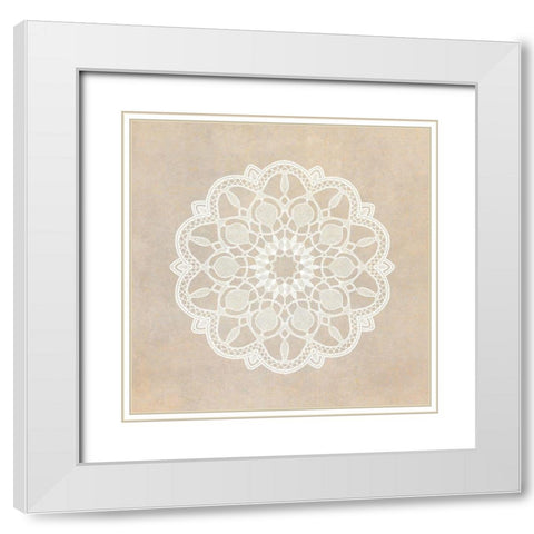 Mandala Animal 3 White Modern Wood Framed Art Print with Double Matting by Kimberly, Allen