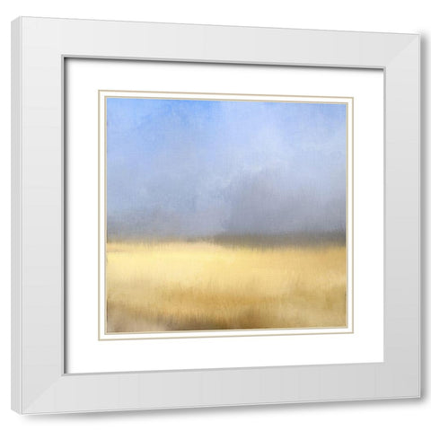 Countryside 2 White Modern Wood Framed Art Print with Double Matting by Kimberly, Allen