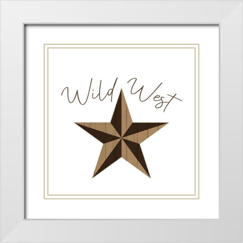 Western Star 4 White Modern Wood Framed Art Print with Double Matting by Kimberly, Allen