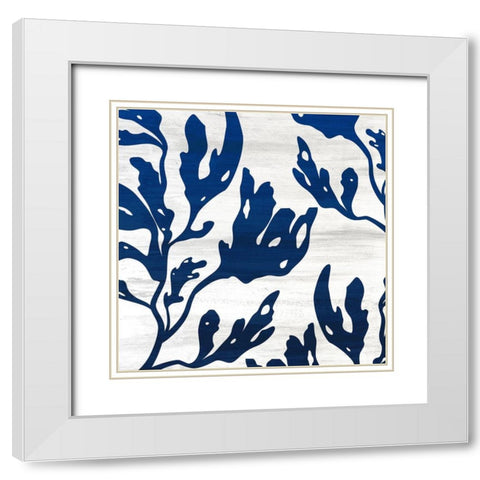Salt and Sea 2 White Modern Wood Framed Art Print with Double Matting by Kimberly, Allen