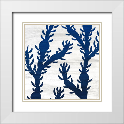 Salt and Sea 4 White Modern Wood Framed Art Print with Double Matting by Kimberly, Allen