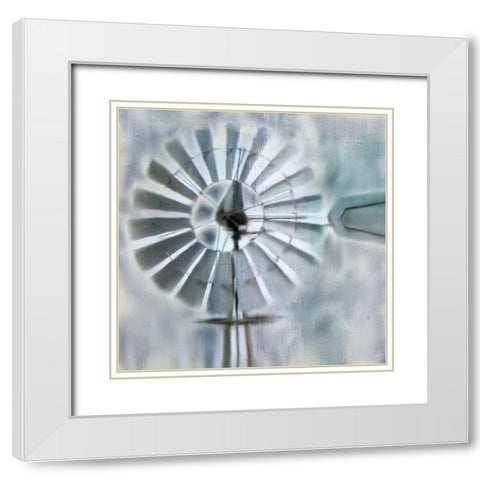 In The Wind White Modern Wood Framed Art Print with Double Matting by Kimberly, Allen