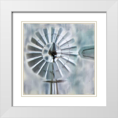 In The Wind White Modern Wood Framed Art Print with Double Matting by Kimberly, Allen