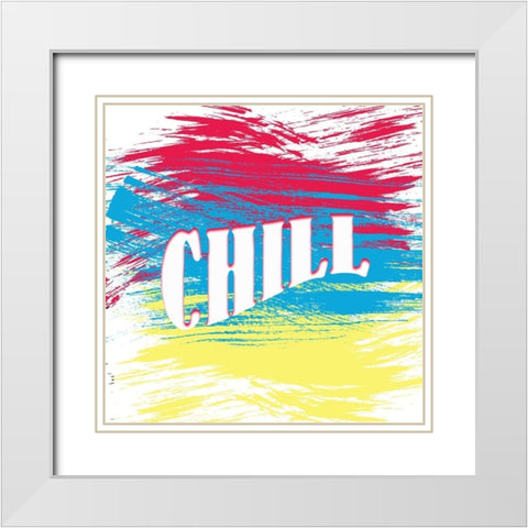 Chill White Modern Wood Framed Art Print with Double Matting by Kimberly, Allen