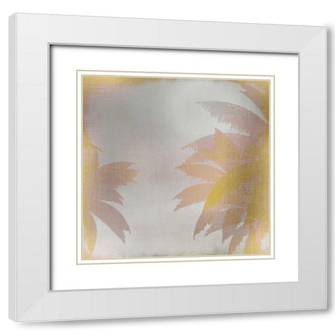 Palms at Sunset 2 White Modern Wood Framed Art Print with Double Matting by Allen, Kimberly