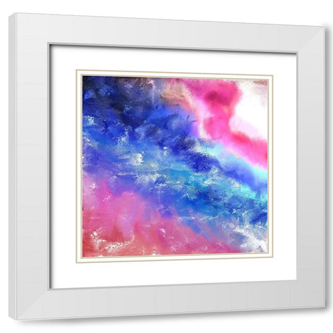 Happiness Dreams White Modern Wood Framed Art Print with Double Matting by Kimberly, Allen
