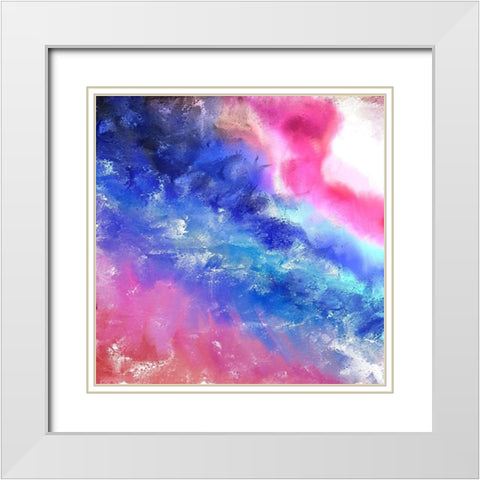 Happiness Dreams White Modern Wood Framed Art Print with Double Matting by Kimberly, Allen