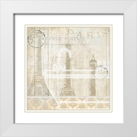 Travel Bath 3 White Modern Wood Framed Art Print with Double Matting by Allen, Kimberly