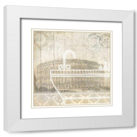 Travel 3 White Modern Wood Framed Art Print with Double Matting by Allen, Kimberly