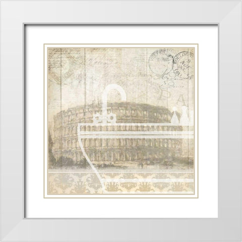 Travel 3 White Modern Wood Framed Art Print with Double Matting by Allen, Kimberly