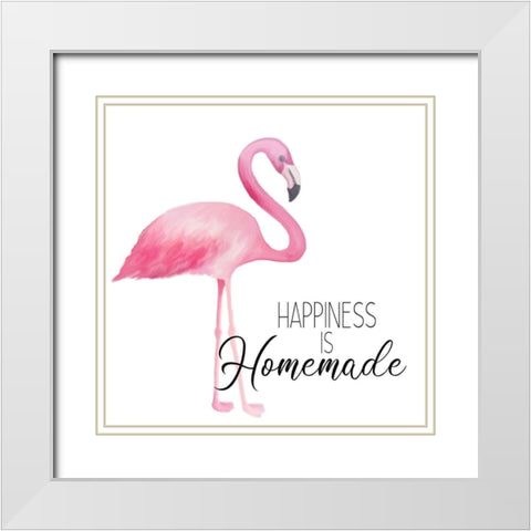 Homemade Pink 1 White Modern Wood Framed Art Print with Double Matting by Kimberly, Allen