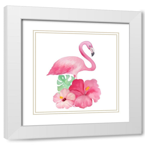 Homemade Pink 8 White Modern Wood Framed Art Print with Double Matting by Kimberly, Allen