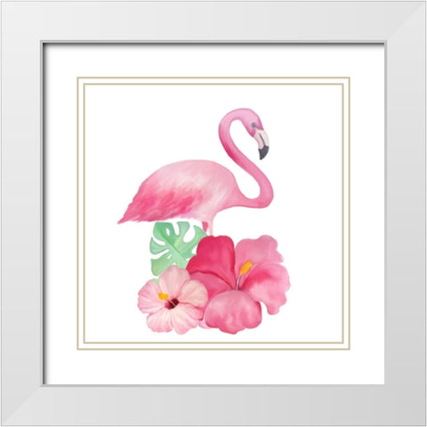 Homemade Pink 8 White Modern Wood Framed Art Print with Double Matting by Kimberly, Allen
