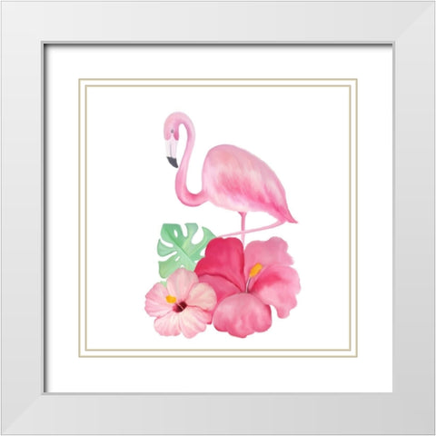 Homemade Pink 9 White Modern Wood Framed Art Print with Double Matting by Kimberly, Allen
