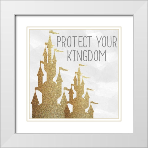 Rules for Princesses 2 White Modern Wood Framed Art Print with Double Matting by Kimberly, Allen