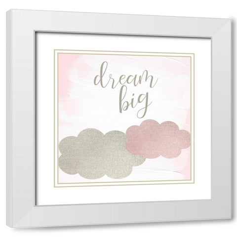 Sweet Dreams 2 White Modern Wood Framed Art Print with Double Matting by Kimberly, Allen