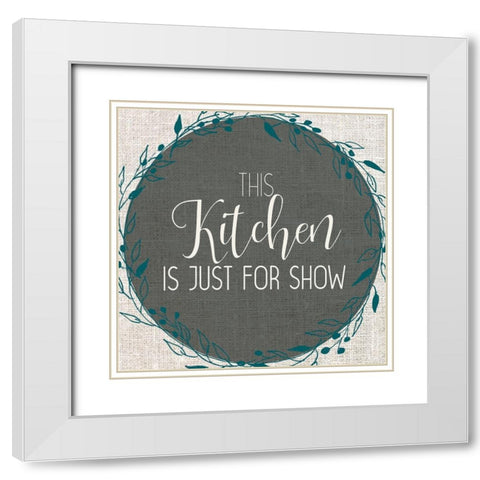 This Kitchen White Modern Wood Framed Art Print with Double Matting by Kimberly, Allen