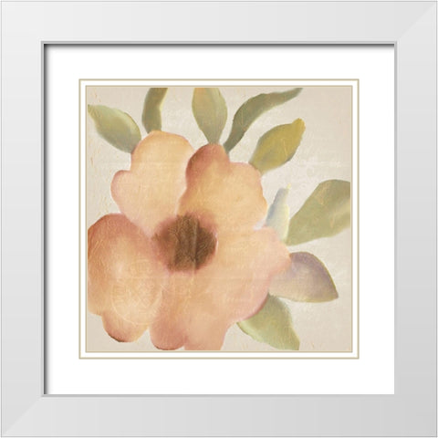 Fall Blooms 1 White Modern Wood Framed Art Print with Double Matting by Kimberly, Allen