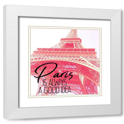 A Good Idea 2 White Modern Wood Framed Art Print with Double Matting by Kimberly, Allen