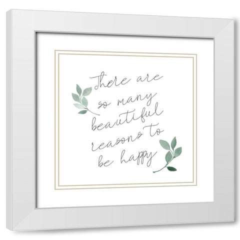 In Life 2 White Modern Wood Framed Art Print with Double Matting by Kimberly, Allen