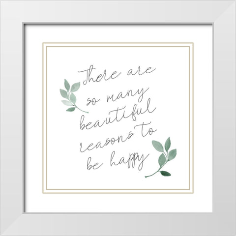 In Life 2 White Modern Wood Framed Art Print with Double Matting by Kimberly, Allen