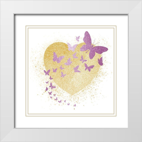 She is Fierce 1 White Modern Wood Framed Art Print with Double Matting by Allen, Kimberly