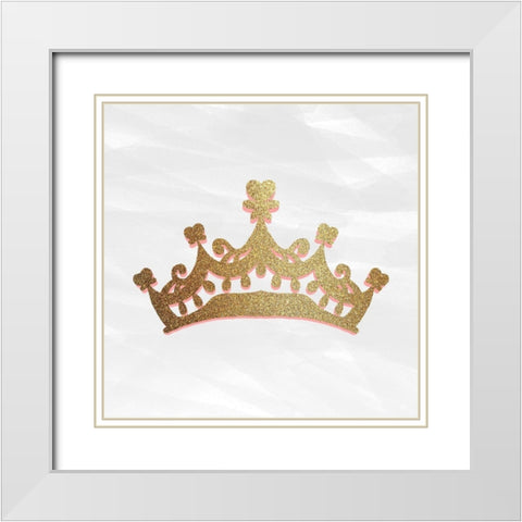 Princess Rules 2 White Modern Wood Framed Art Print with Double Matting by Allen, Kimberly