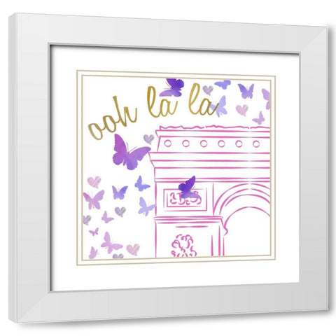 Take Me to 2 White Modern Wood Framed Art Print with Double Matting by Allen, Kimberly