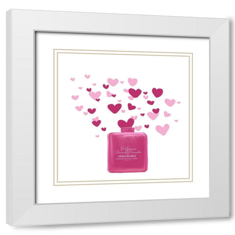 Perfume Paris 2 White Modern Wood Framed Art Print with Double Matting by Allen, Kimberly