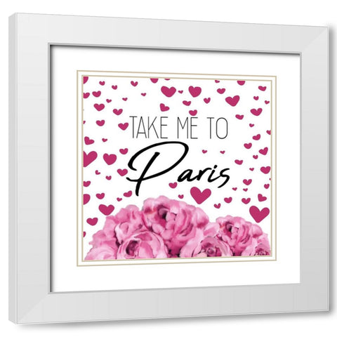 Perfume Paris 3 White Modern Wood Framed Art Print with Double Matting by Allen, Kimberly