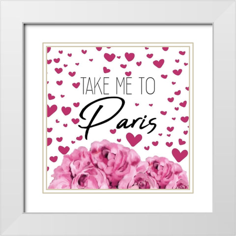 Perfume Paris 3 White Modern Wood Framed Art Print with Double Matting by Allen, Kimberly