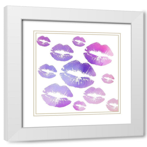 Love 3 White Modern Wood Framed Art Print with Double Matting by Allen, Kimberly