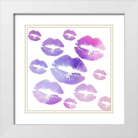 Love 3 White Modern Wood Framed Art Print with Double Matting by Allen, Kimberly