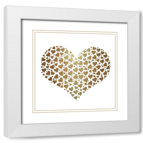 Love Always 2 White Modern Wood Framed Art Print with Double Matting by Allen, Kimberly
