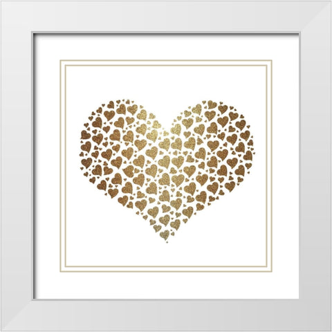 Love Always 2 White Modern Wood Framed Art Print with Double Matting by Allen, Kimberly